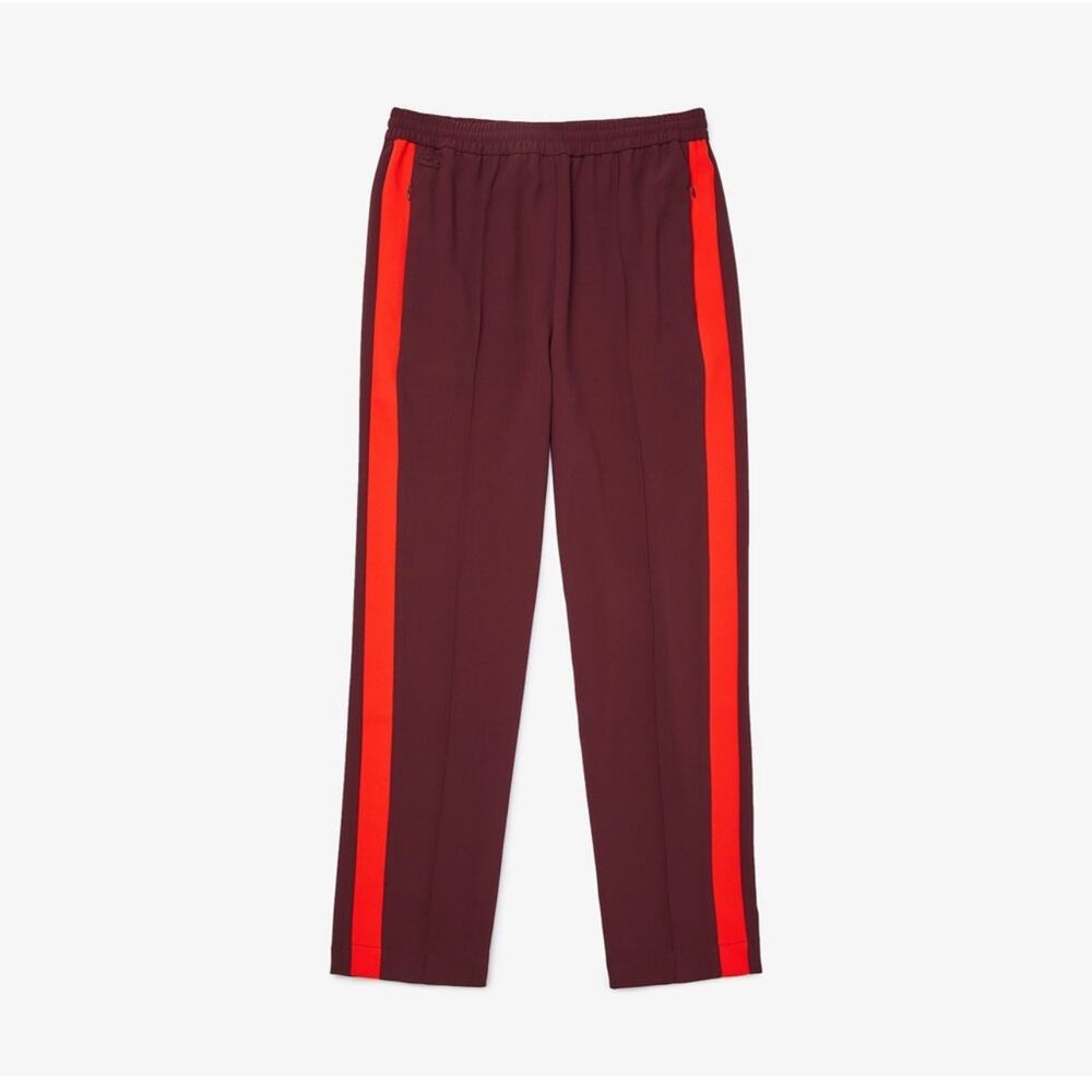 Lacoste Side Striped Pull On Jogger Pants Size EU 32 Red - Picture 8 of 12